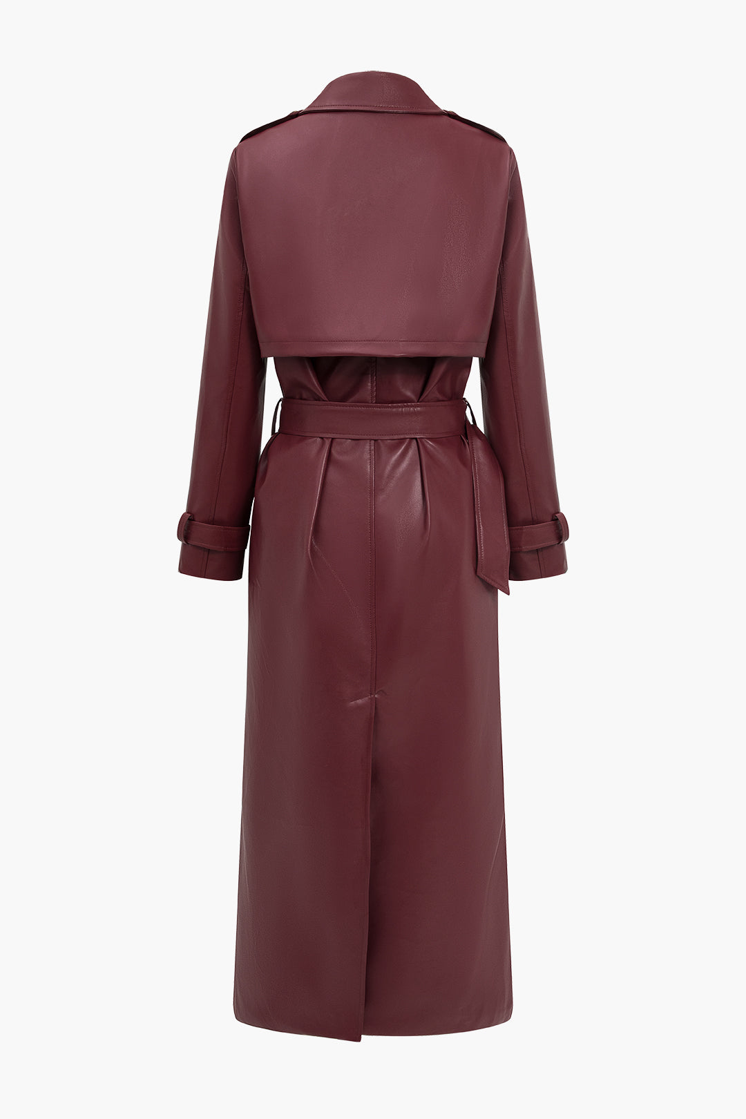 Miley | Women's Long Belted Trench Coat - Image 3