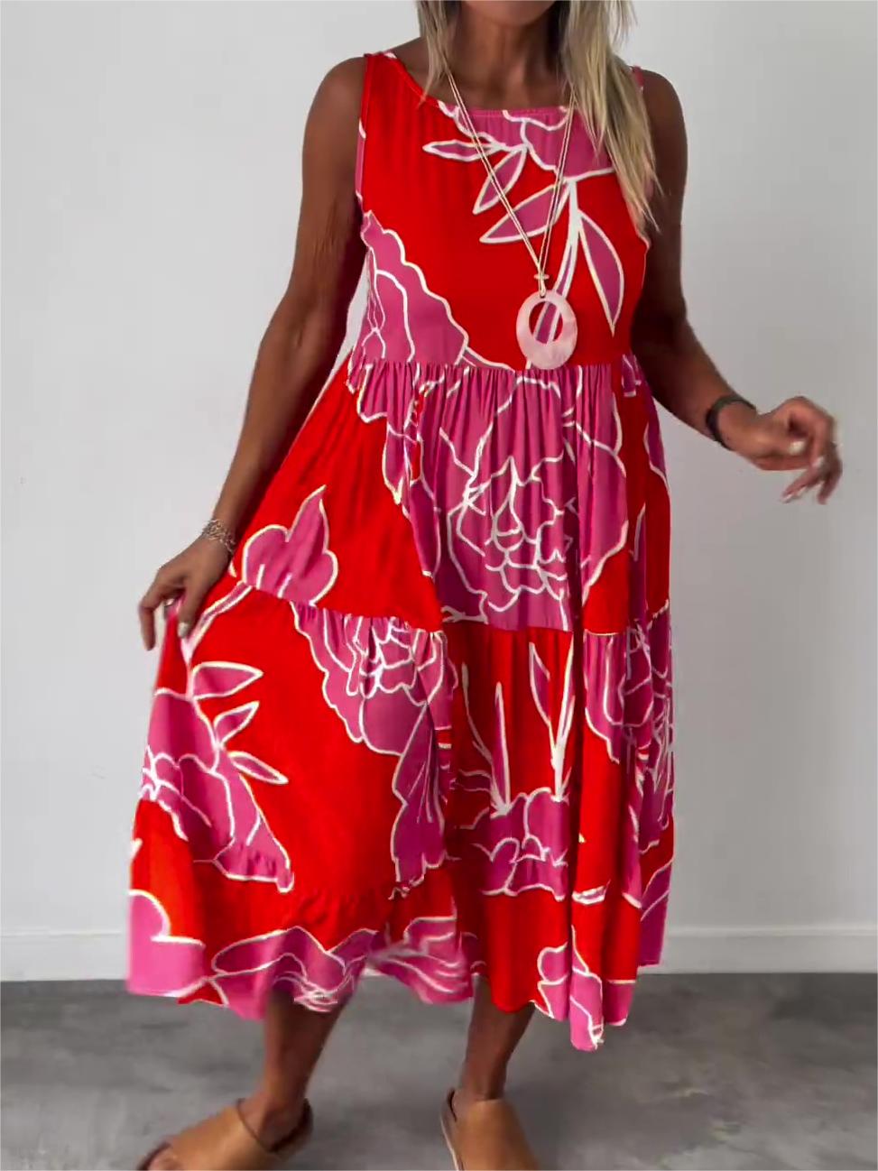 Mae | Aveline Stylish Floral Print Dress with Off-Shoulder Design - Image 4