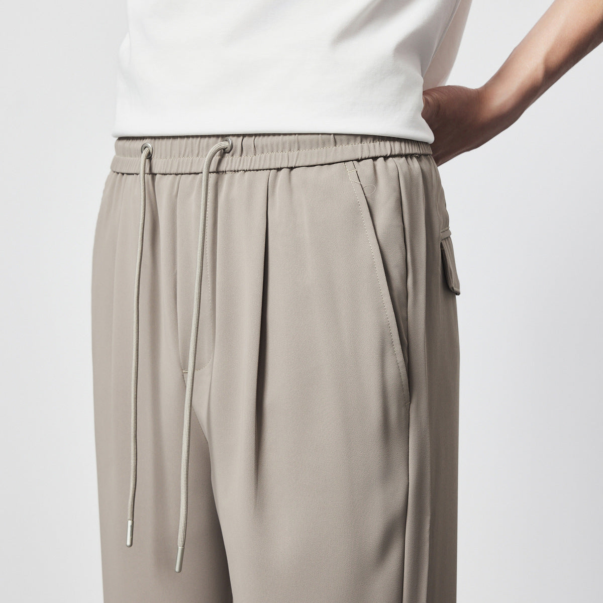 Samuel | Men's Pleated Wide Leg Pants - Image 14