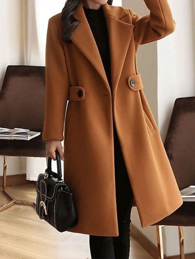 Felicia | Women's Belted Midi Coat - Image 5