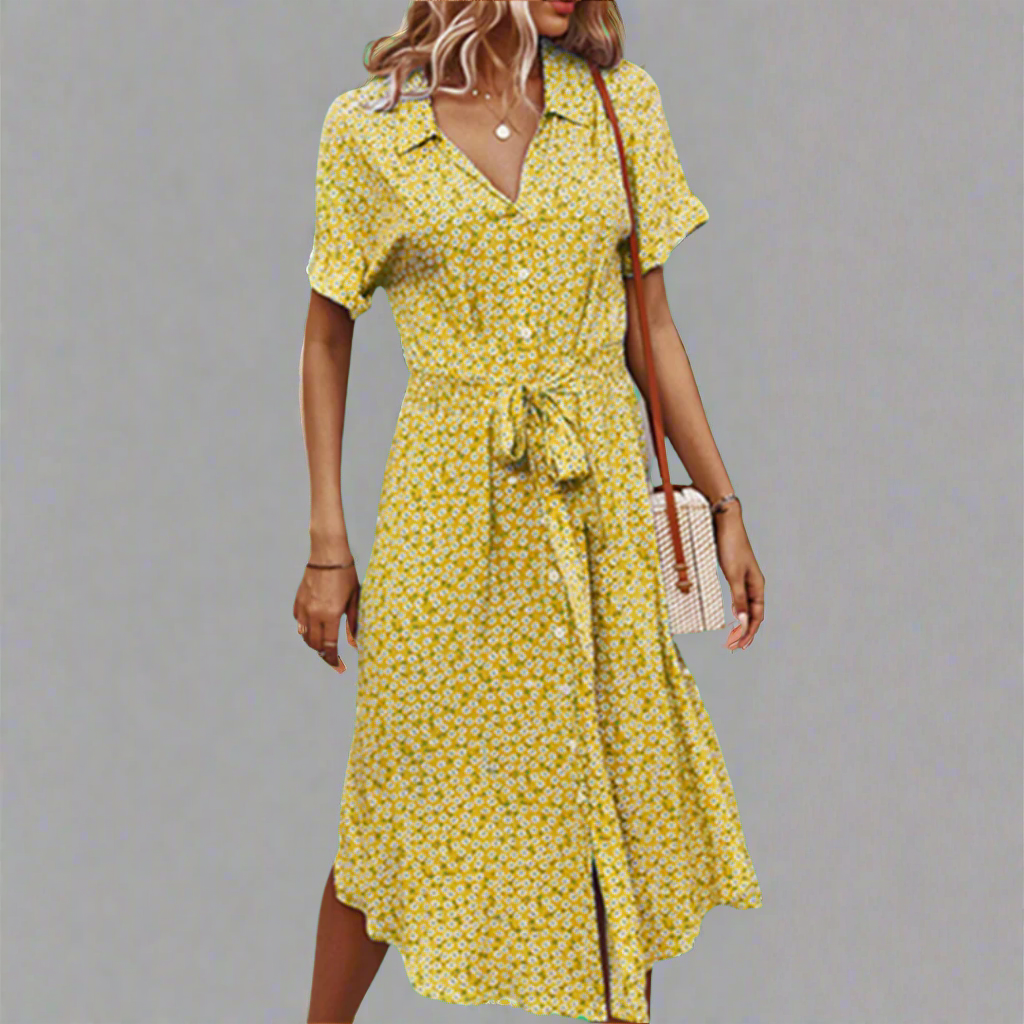 Deanna | Stylish Belted Summer Dress for Women - Image 2