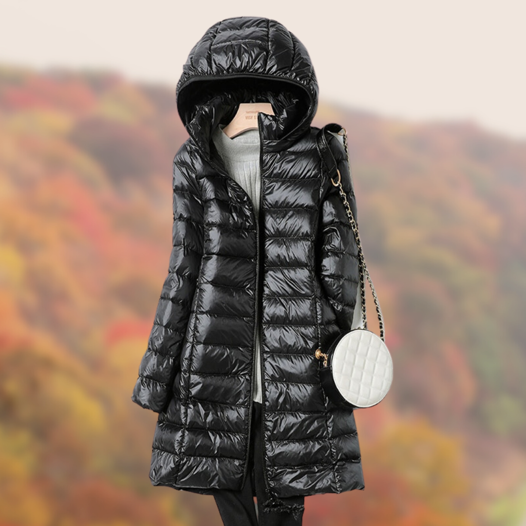 Matilda | Women's Lightweight Hooded Puffer Coat - Image 2