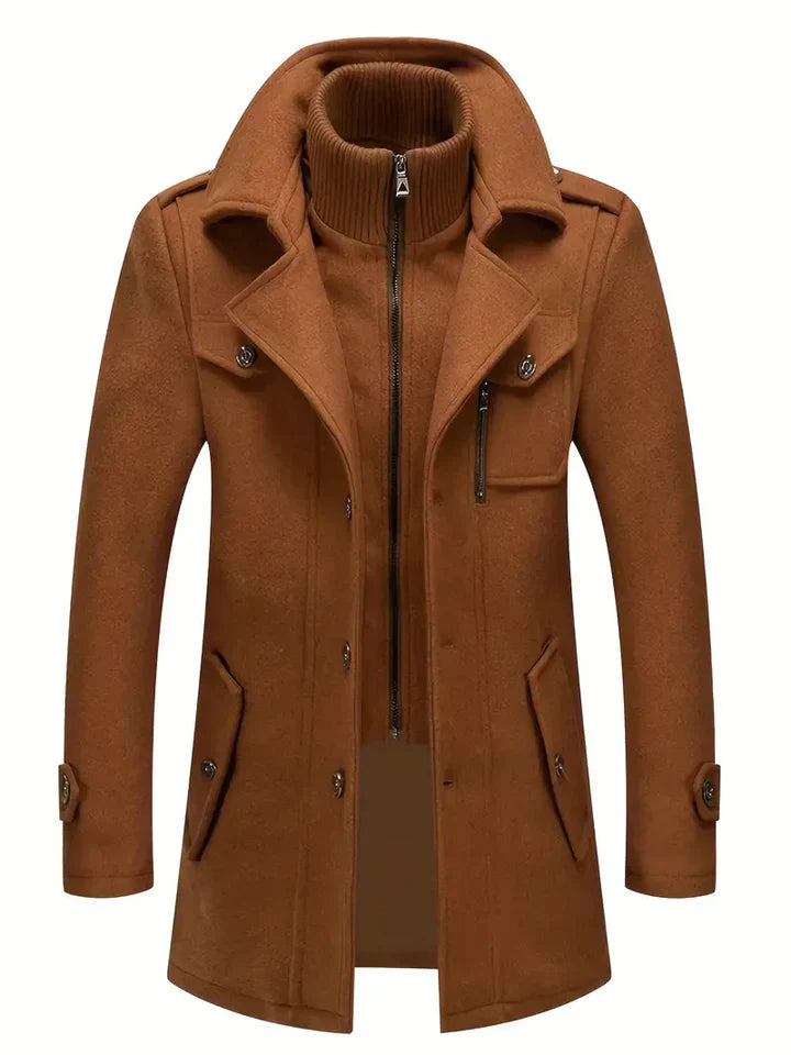 Hugh | Men's Double Breasted Pea Coat - Image 6