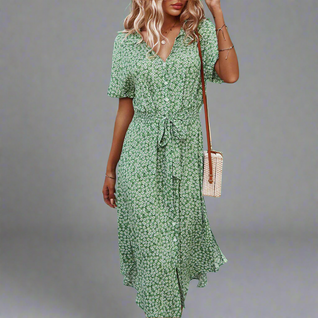 Deanna | Stylish Belted Summer Dress for Women - Image 3