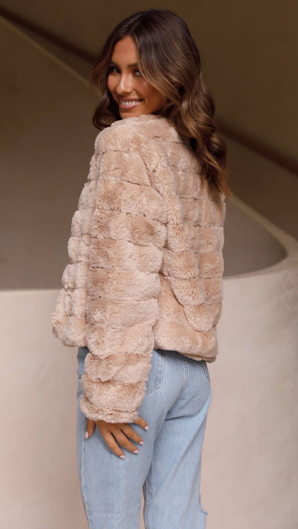 Nancy | Women's Cropped Faux Fur Jacket - Image 34