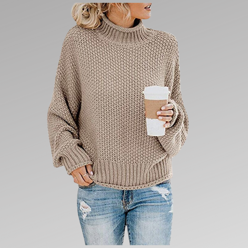 Allison | Women's Oversized Turtleneck Sweater - Image 10