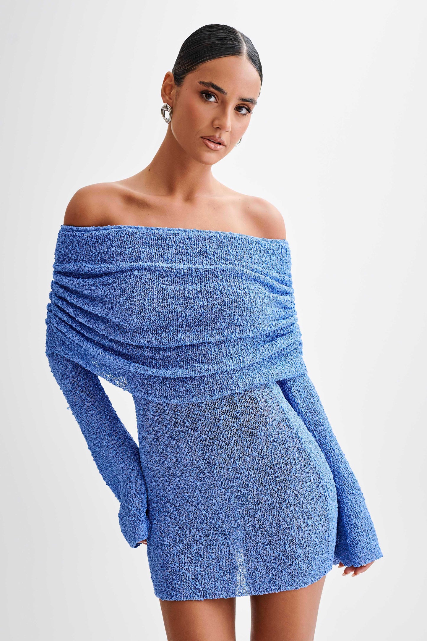 Lucy | Women's Off-Shoulder Mini Dress - Image 7