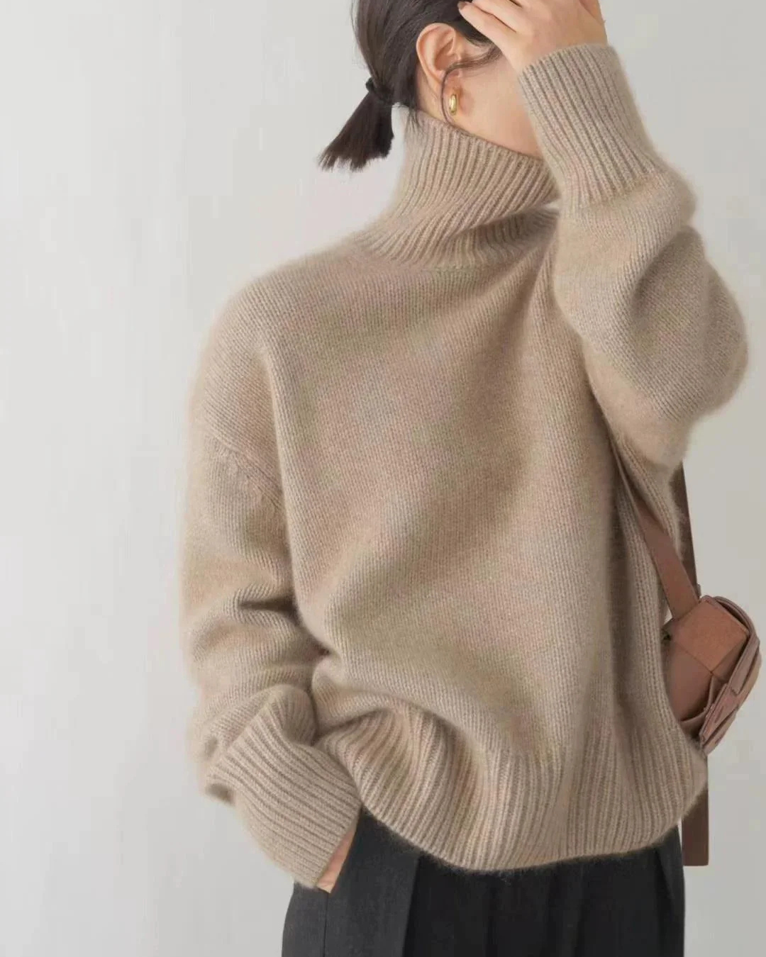 Judith | Women's Oversized Turtleneck Sweater - Image 3
