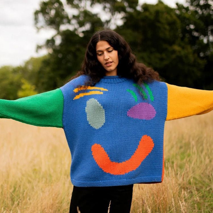 Kayla | Women's Oversized Crewneck Graphic Sweater - Image 5