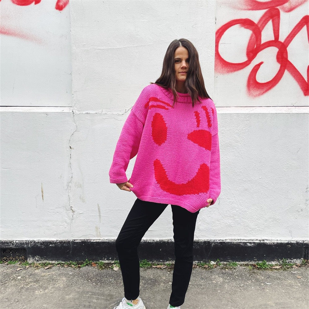Kayla | Women's Oversized Crewneck Graphic Sweater - Image 3
