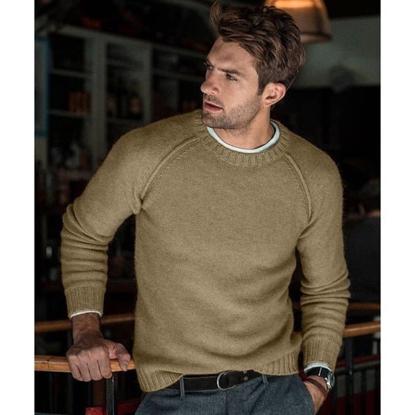 Troy | Men's Crew Neck Knit Sweater - Image 5