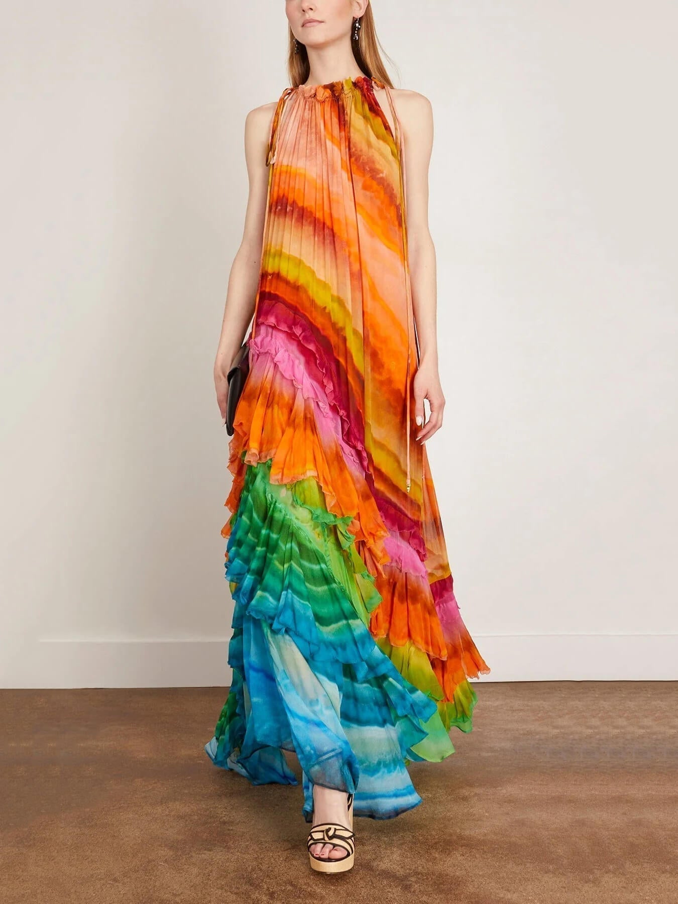 Michelle | Vibrant Ruffle Maxi Dress - Image 2