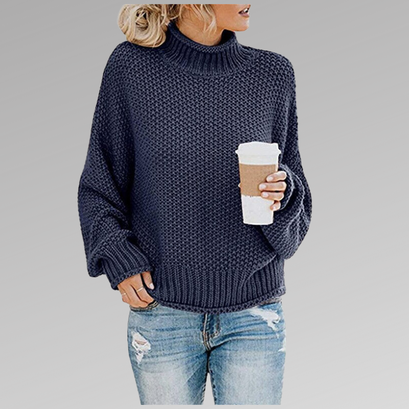 Allison | Women's Oversized Turtleneck Sweater - Image 8