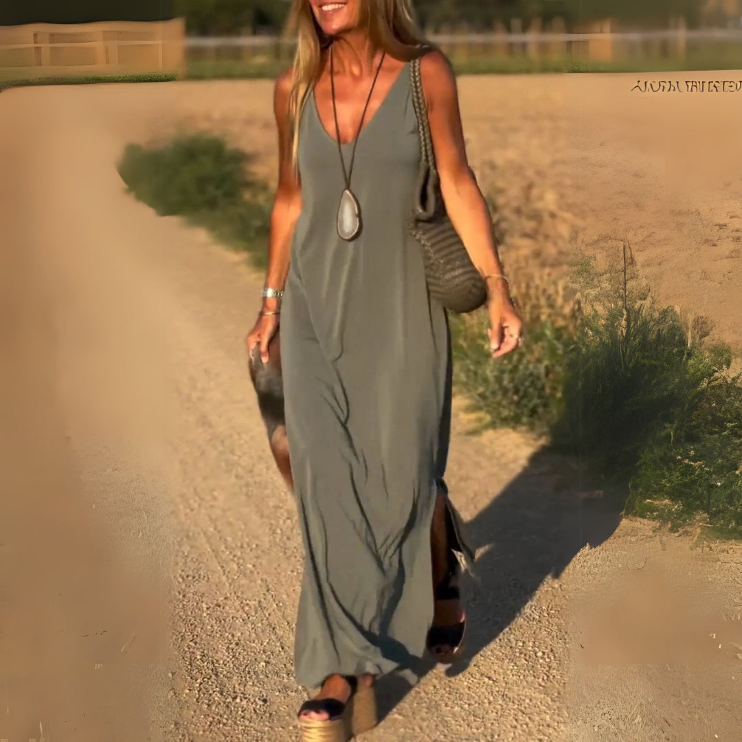 Lana | Elegant Amber Maxi Dress for Every Occasion - Image 1