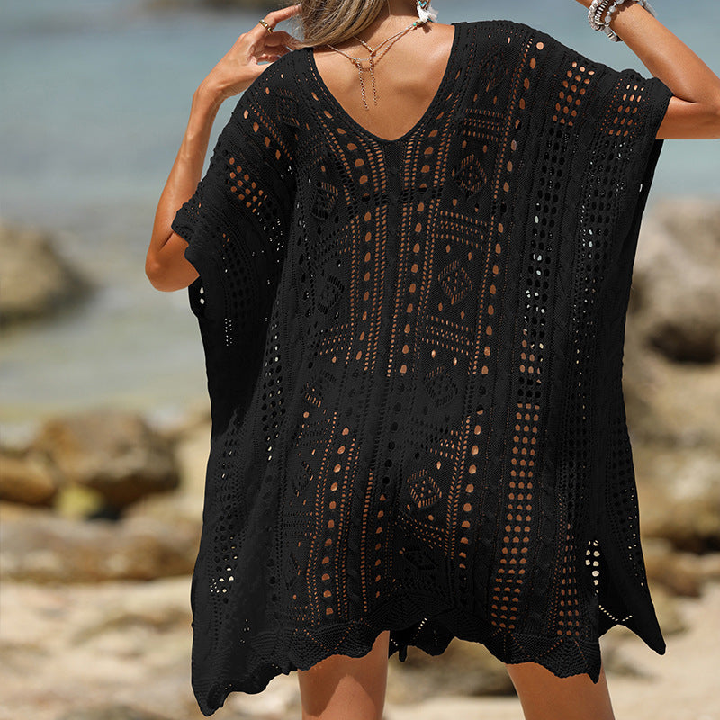 Karina | Stylish Cutout Textured Beach Cover-Up for Sun Protection - Image 7