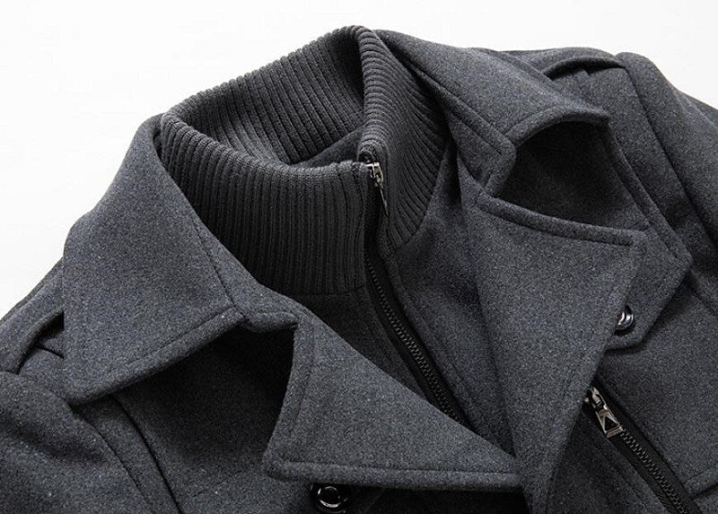 Randall | Men's Double-Breasted Pea Coat - Image 6