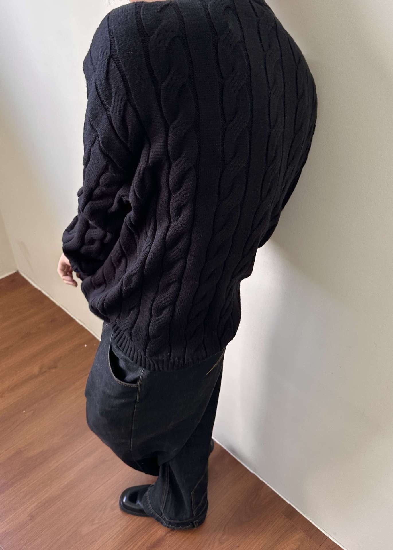 Andy | Men's Quarter-Zip Cable Knit Sweater - Image 7