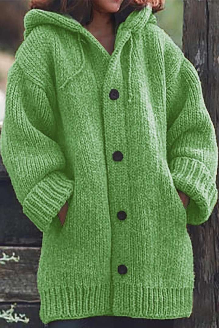 Esme | Women's Hooded Oversized Knit Cardigan - Image 5