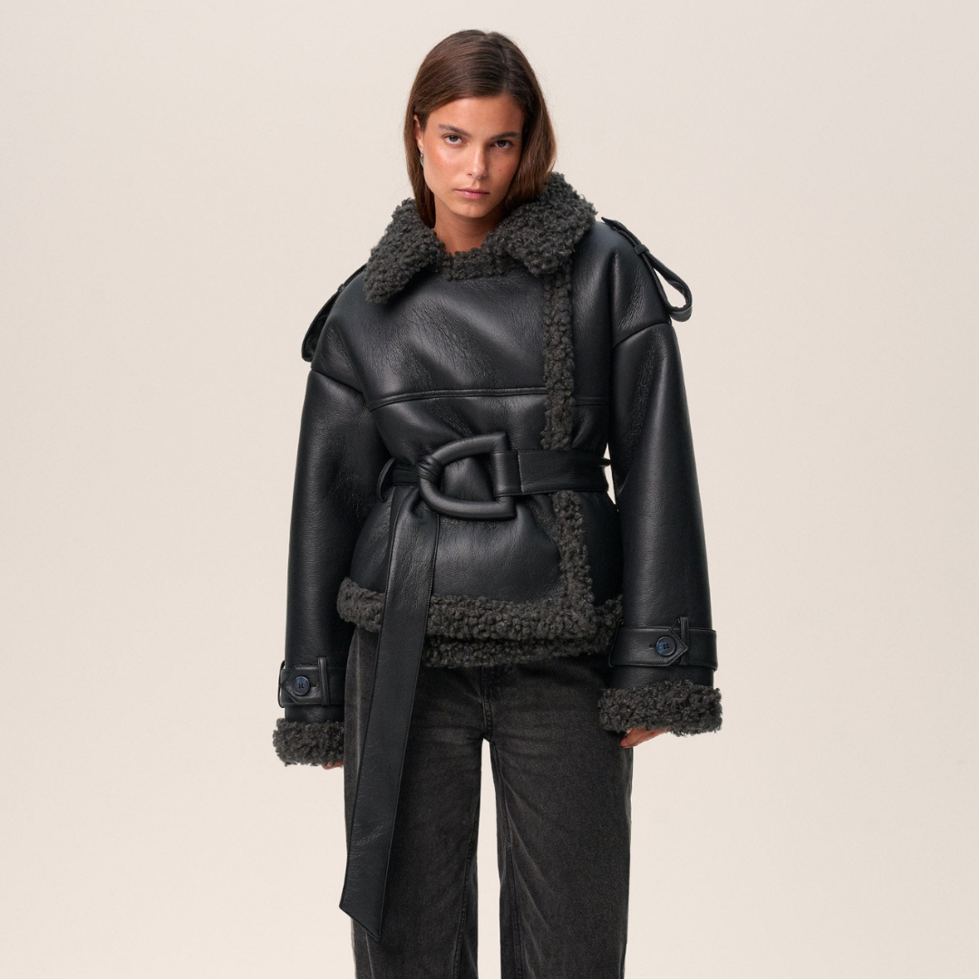Pamela | Women's Oversized Shearling Jacket - Image 1