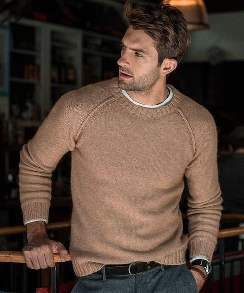 Troy | Men's Crew Neck Knit Sweater - Image 4