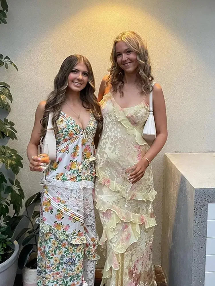 Willow | Elegant Flowing Maxi Dress with Spaghetti Straps - Image 5