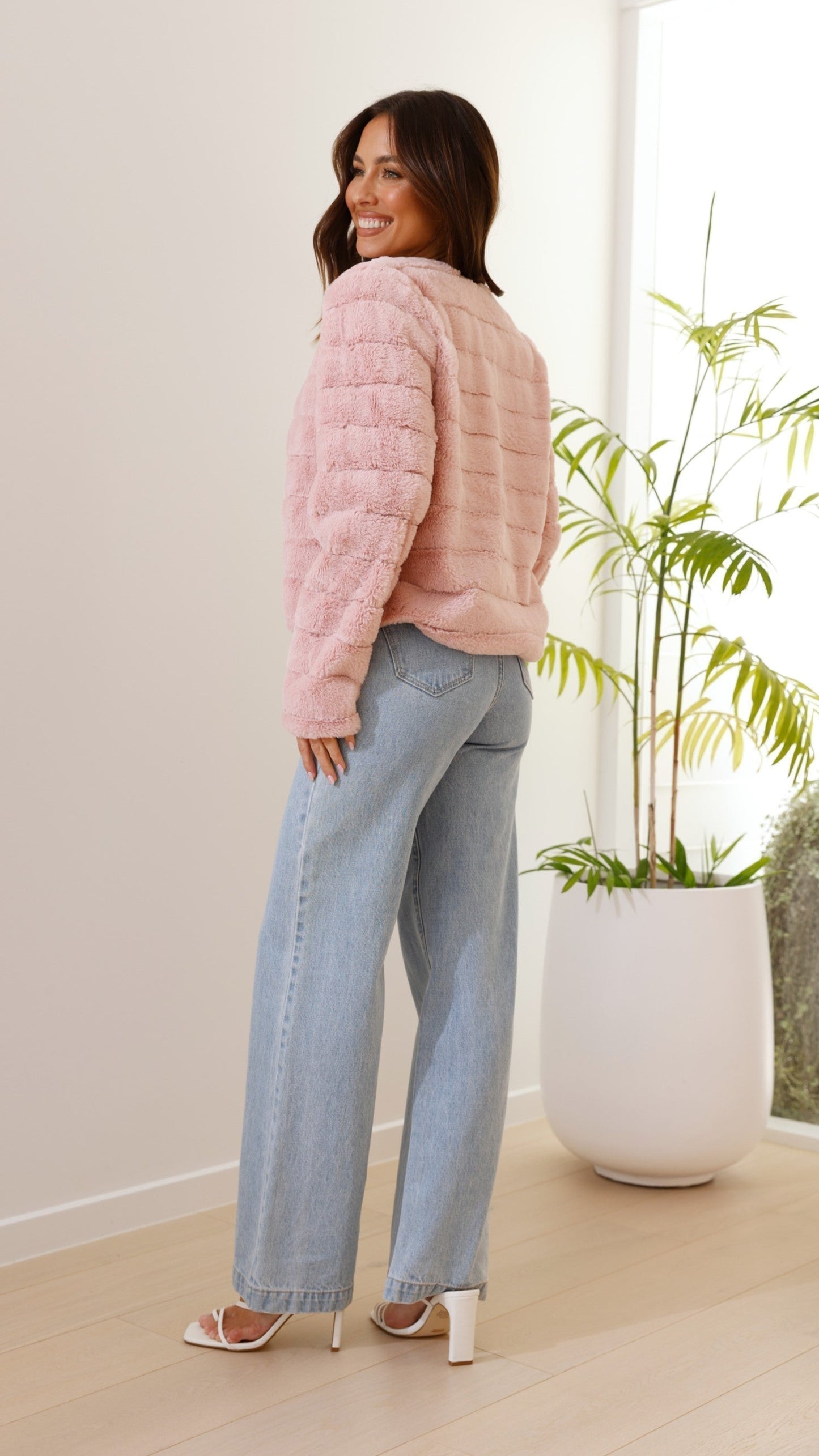 Nancy | Women's Cropped Faux Fur Jacket - Image 25