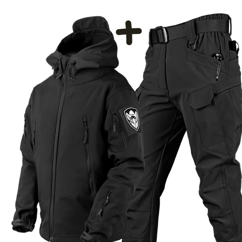 Timothy | Men's Tactical Hooded Jacket and Cargo Pants Set - Image 3