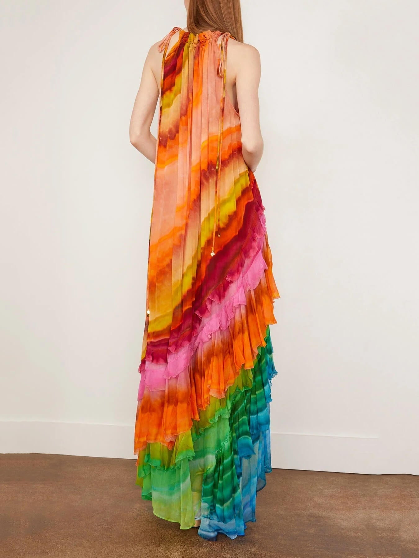 Michelle | Vibrant Ruffle Maxi Dress - Image 3