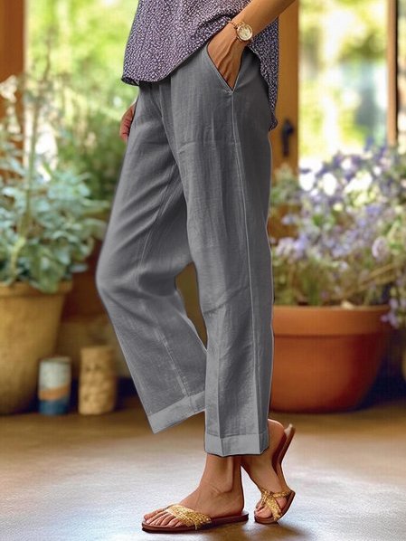Diana | Stylish Up Hem Trousers for Effortless Elegance - Image 4