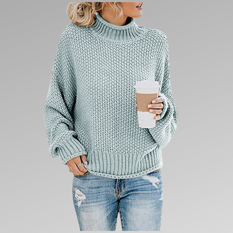 Allison | Women's Oversized Turtleneck Sweater - Image 7