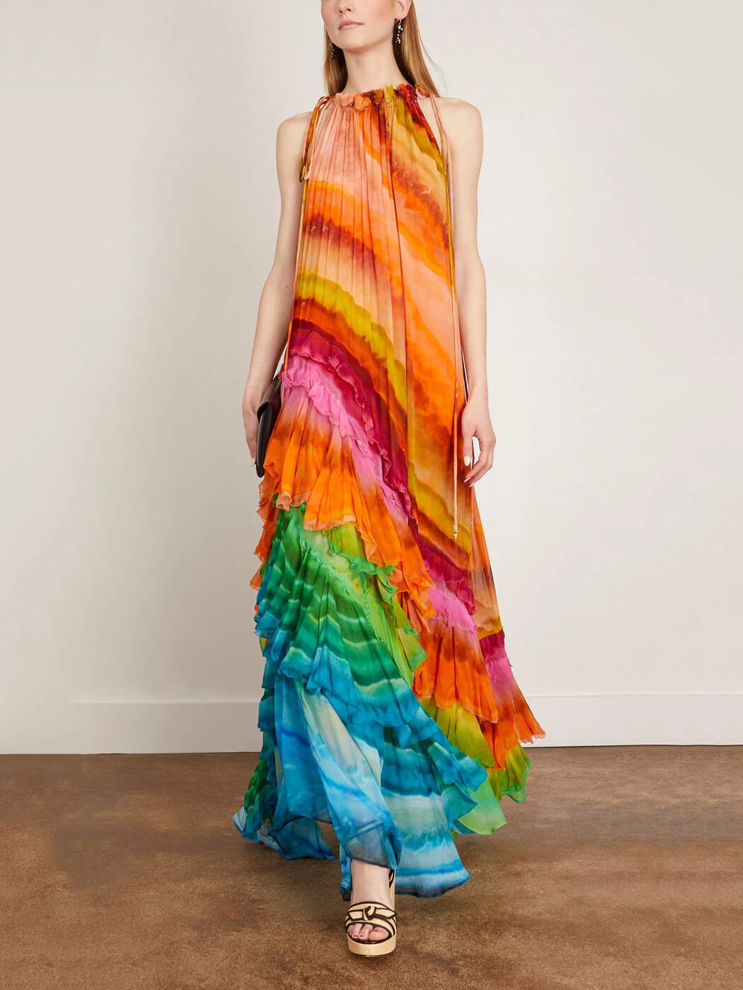 Michelle | Vibrant Ruffle Maxi Dress - Image 4