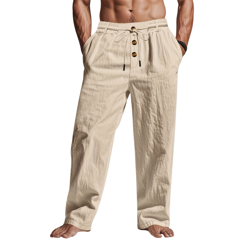Christopher | Comfortable Linen Drawstring Pants for Style & Versatility - Image 3