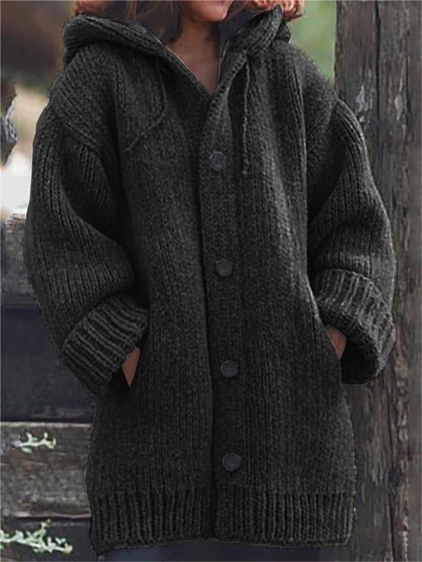 Esme | Women's Hooded Oversized Knit Cardigan - Image 3