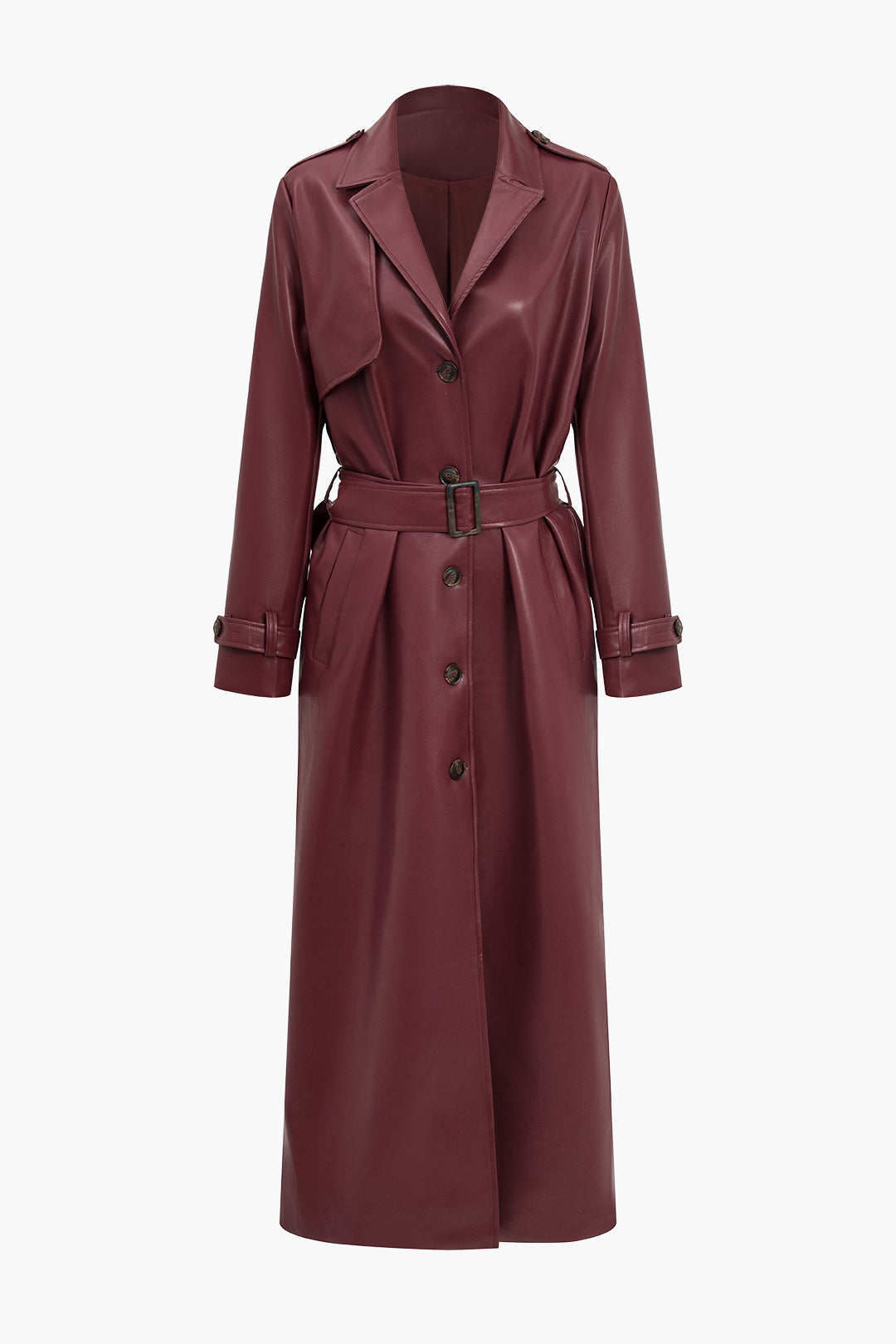 Miley | Women's Long Belted Trench Coat - Image 1