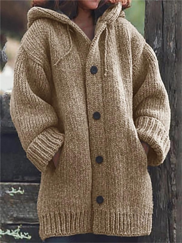 Esme | Women's Hooded Oversized Knit Cardigan - Image 4