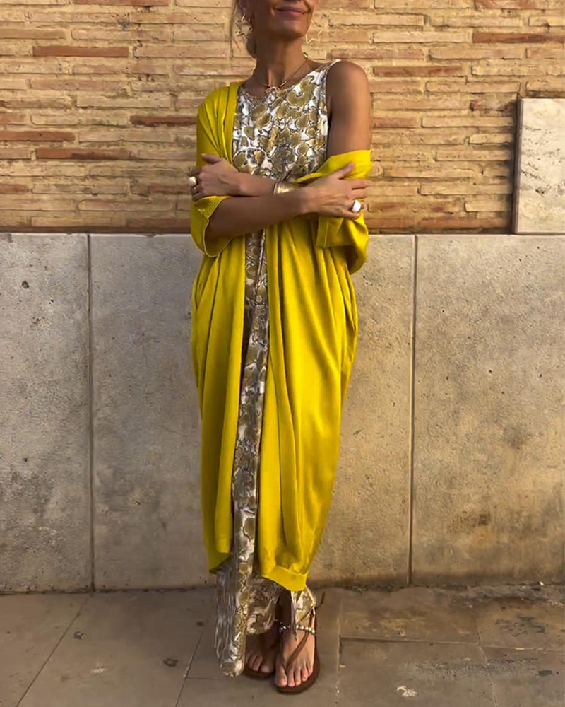 Eliza | Elegant Maxi Dress with Matching Cardigan - Image 3