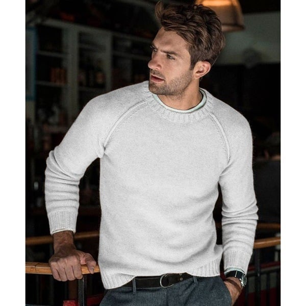 Troy | Men's Crew Neck Knit Sweater - Image 8
