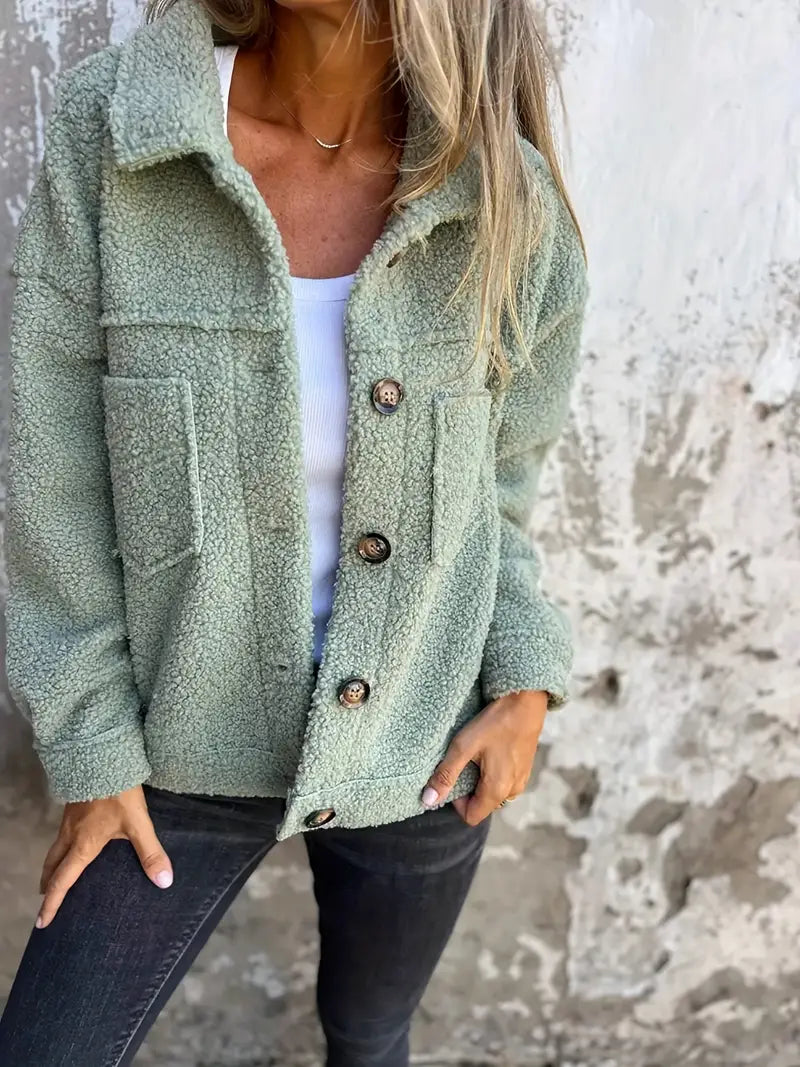 Charlene | Women's Oversized Button-Down Jacket - Image 3