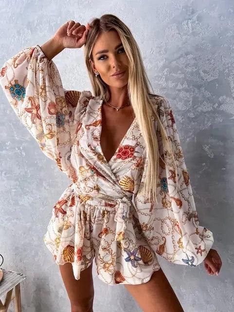Ariana | Women's Printed Bohemian Style Jumpsuit - Image 11