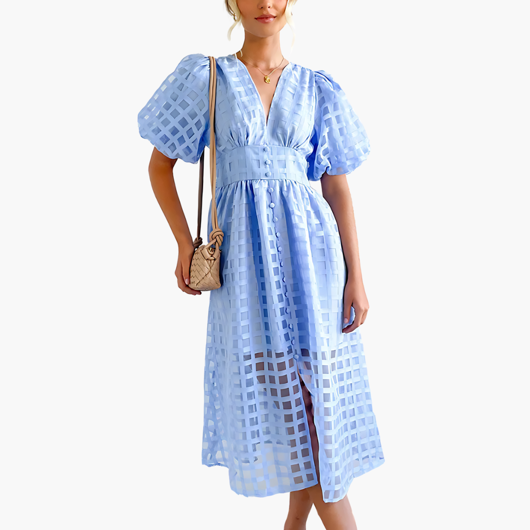 Liliana | Elegant Summer Midi Dress for Effortless Style - Image 5