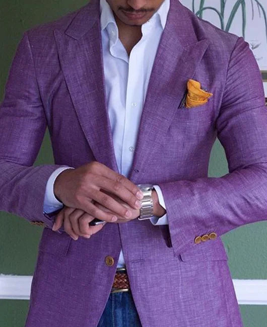 Archie | Men's Slim Fit Notch Lapel Blazer - Image 4