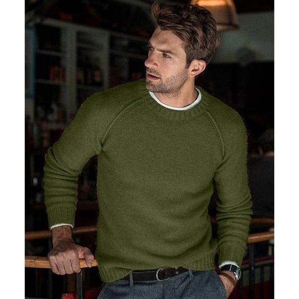 Troy | Men's Crew Neck Knit Sweater - Image 3