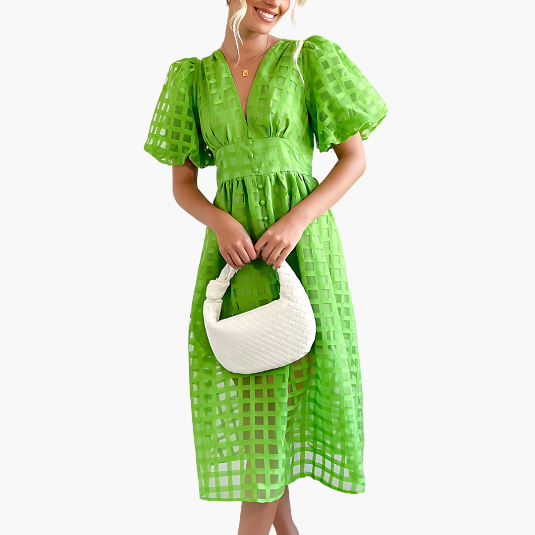 Liliana | Elegant Summer Midi Dress for Effortless Style - Image 7