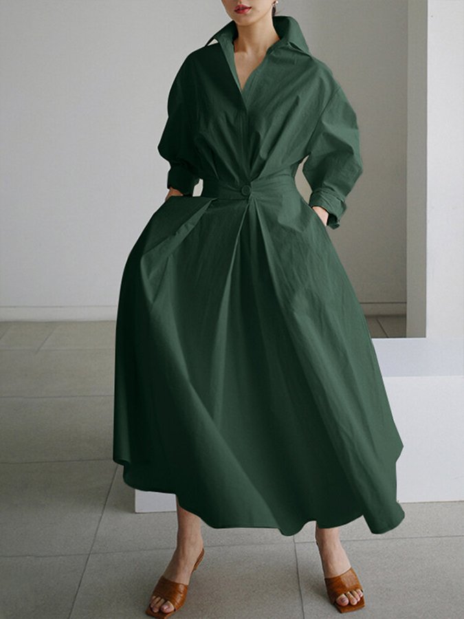 Kimberly | Chic Midi Dress with Button Closure - Image 7