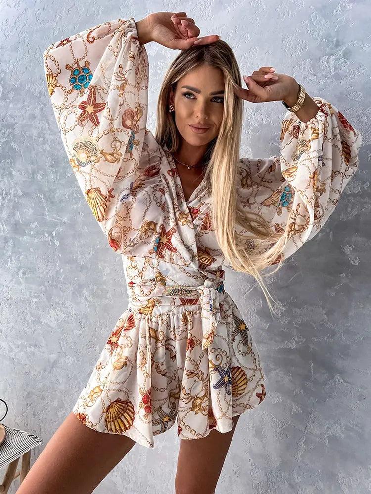 Ariana | Women's Printed Bohemian Style Jumpsuit - Image 10