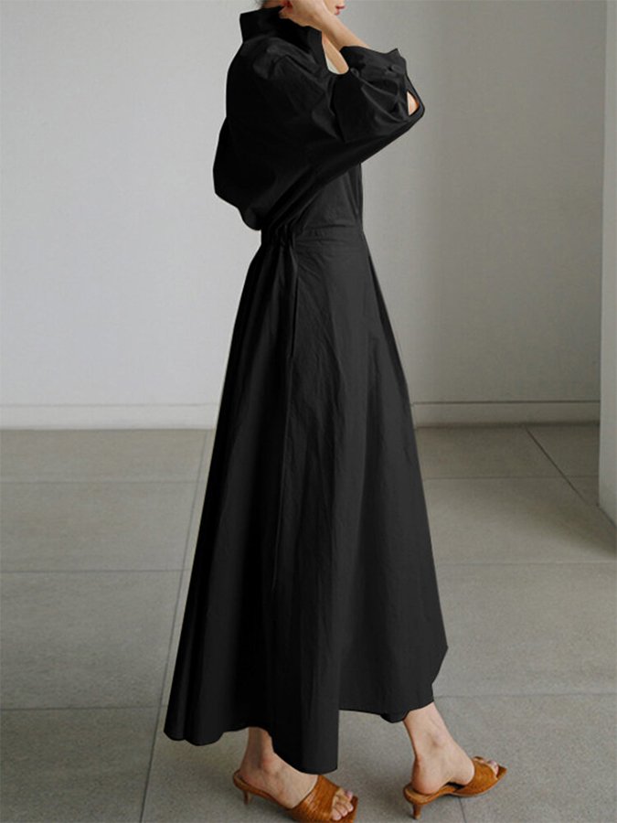 Kimberly | Chic Midi Dress with Button Closure - Image 6