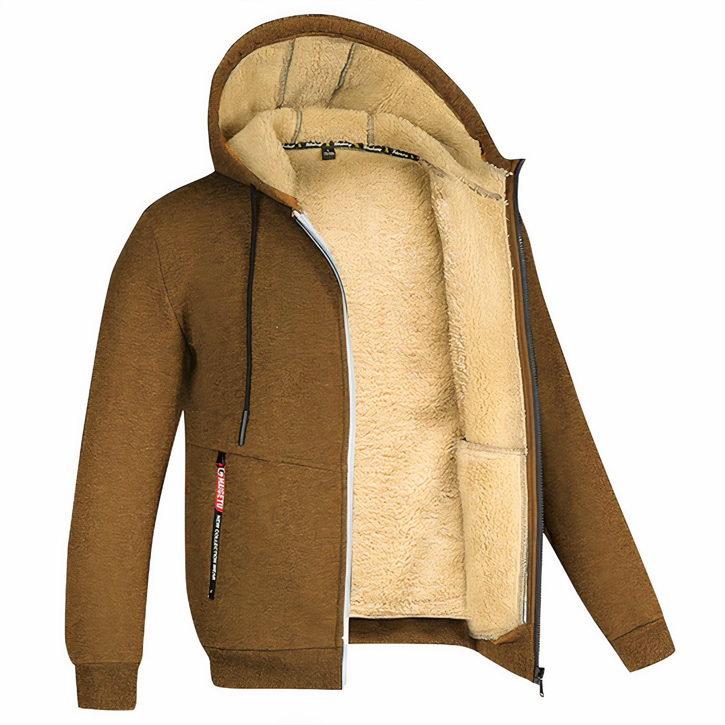 Randy | Men's Fleece Lined Hooded Zip Up Jacket - Image 9