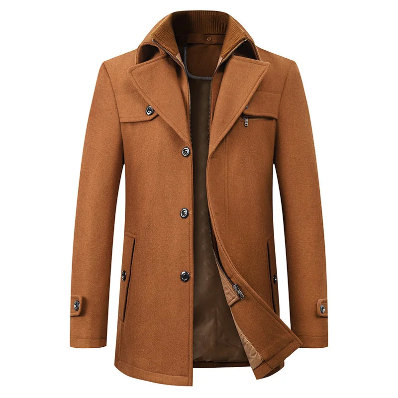 Carson | Men's Mid-Length Pea Coat - Image 5