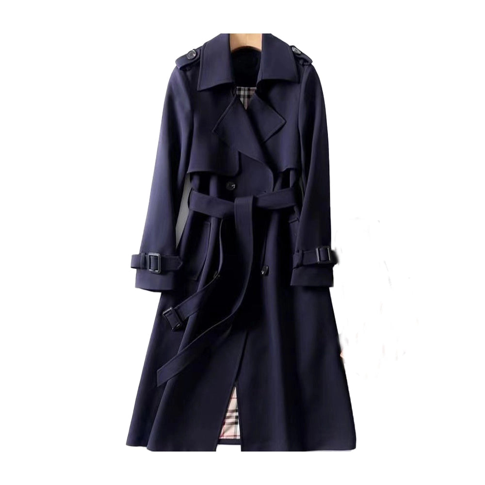 Rosie | Women's Long Double-Breasted Coat - Image 4