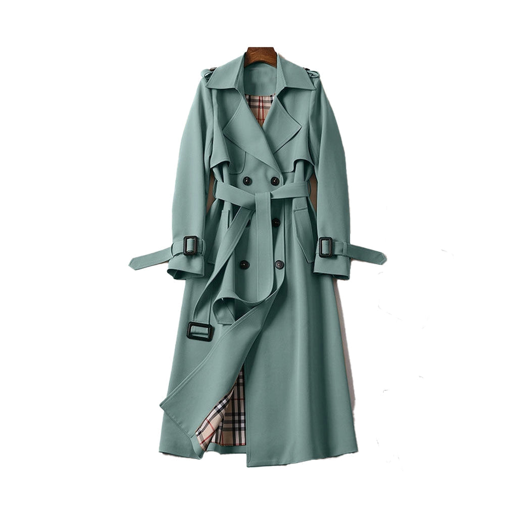Rosie | Women's Long Double-Breasted Coat - Image 6